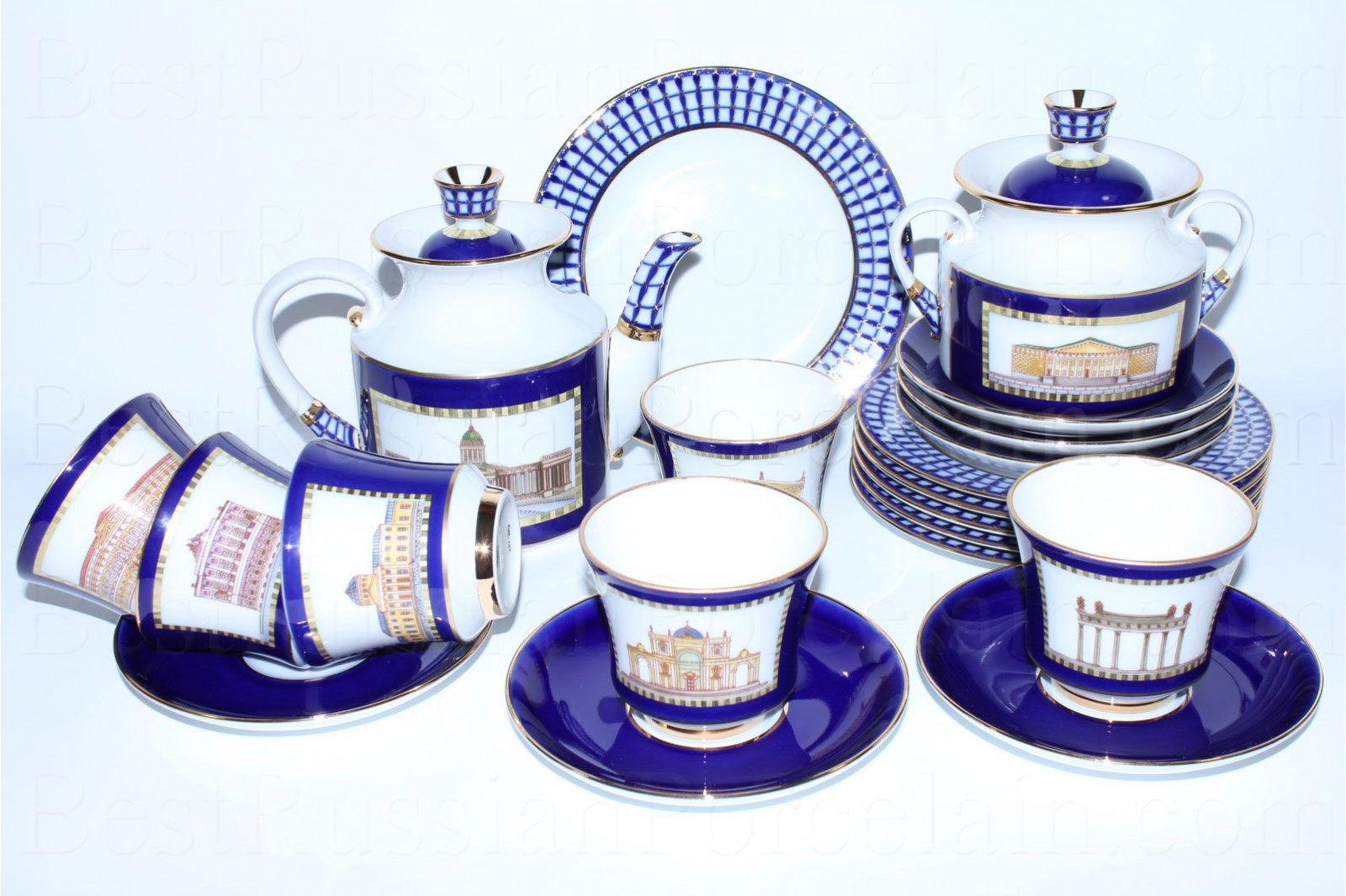 Buy tea set pic. Saint-Petersburg Classic | BestRussianPorcelain.com